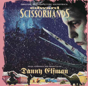 la pochette de la musique d'Edward Scissorhands