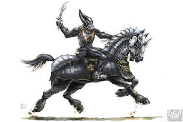 Thade sur son fier destrier