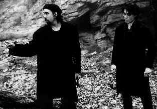 Burton et Depp sur le tournage de Sleepy Hollow