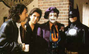 Tim Burton sur le tournage du film
